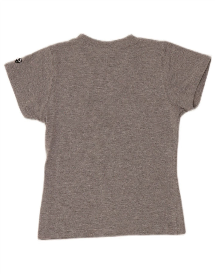 T-shirt da donna Champion Top UK 8 Small in cotone grigio