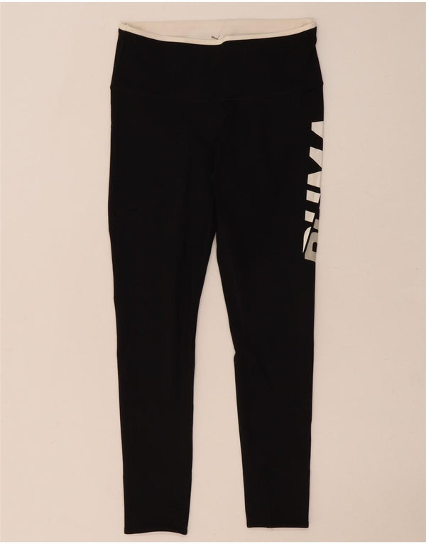 Leggings grafici da donna Puma UK 10 Small Nero Poliestere