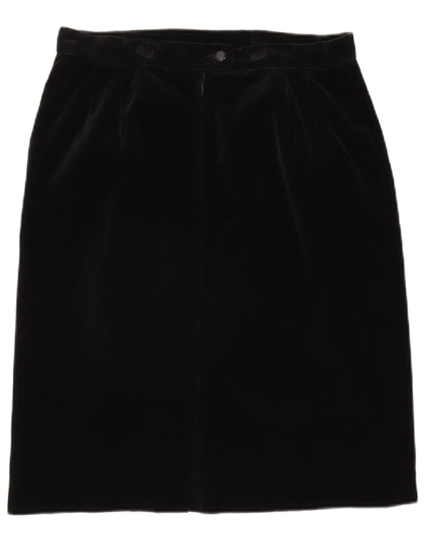 Marina Rinaldi Gonna tubino in velluto da donna media W30 cotone nero