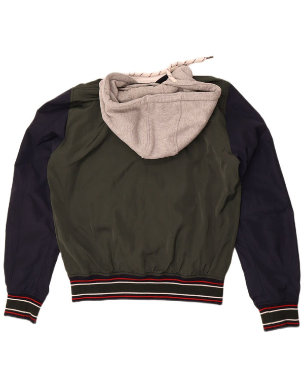 Giacca college da uomo con cappuccio grafico Superdry UK 40 Large color kaki