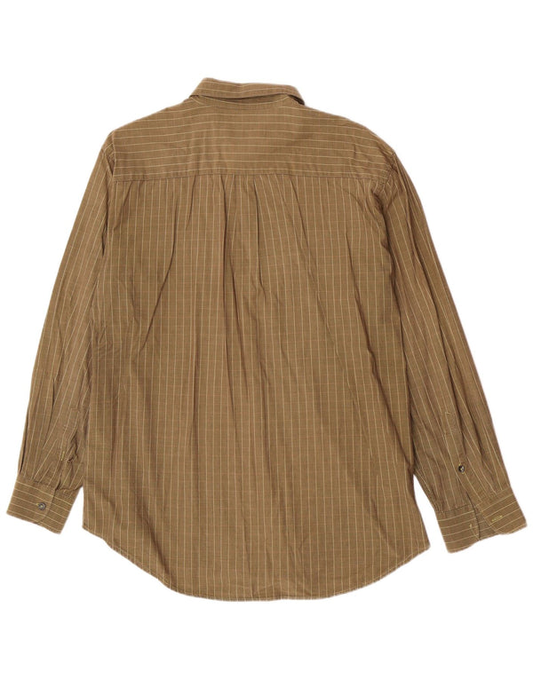 Camicia da uomo Iceberg XL in cotone a righe kaki