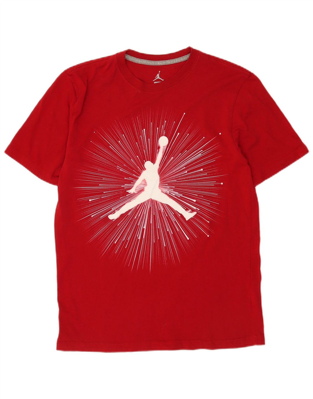 T-shirt grafica da uomo Jordan Top in cotone rosso medio