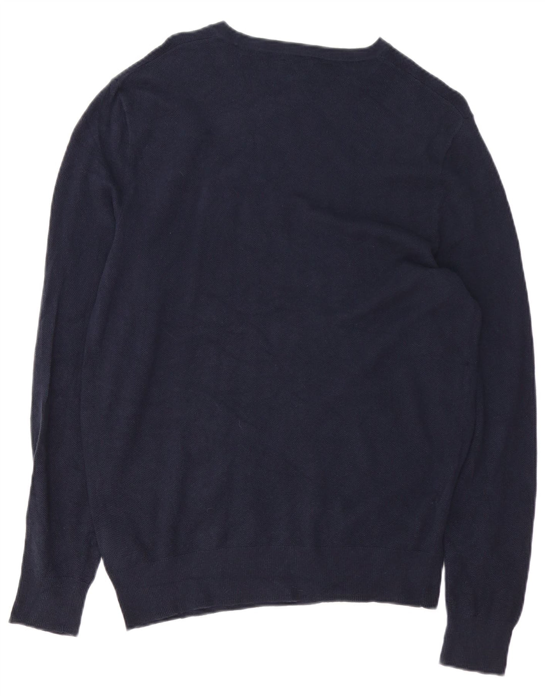 J. CREW Maglione da uomo con scollo a barca in cotone medio blu navy