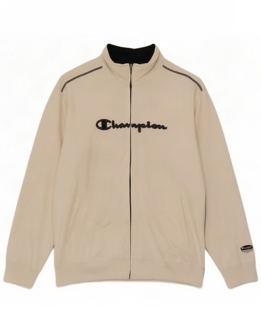 Champion Giacca da tuta grafica da uomo XL Cotone bianco