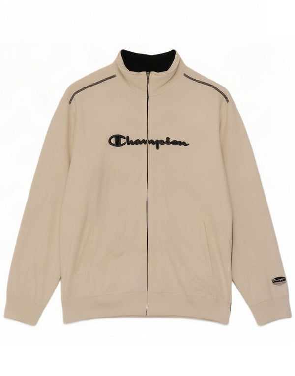 Champion Giacca da tuta grafica da uomo XL Cotone bianco