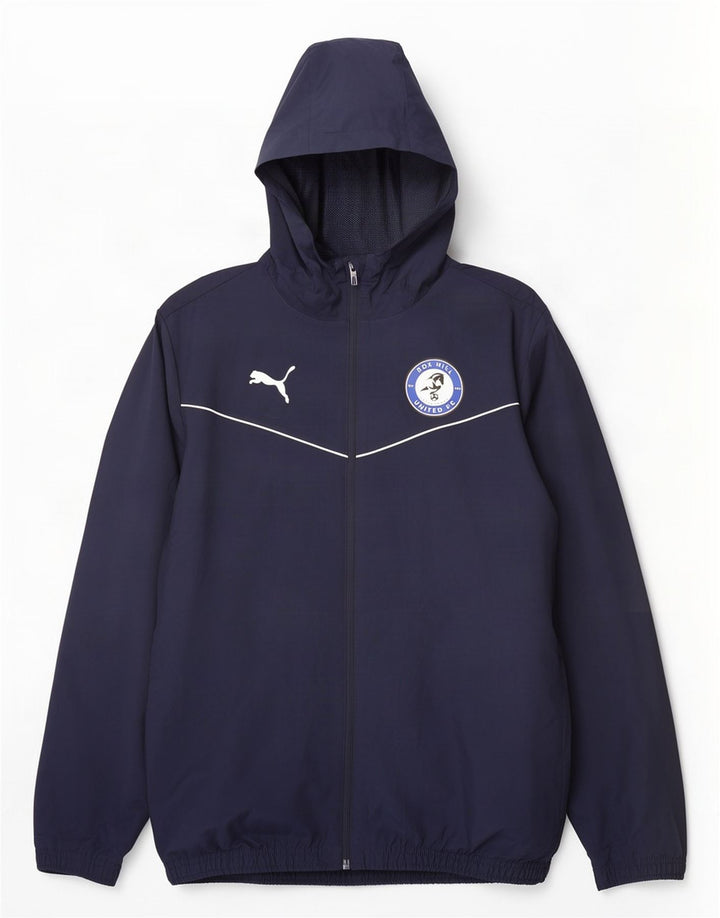 Giacca antipioggia con cappuccio Puma da uomo Box Hill FC UK 38 medio poliestere blu navy