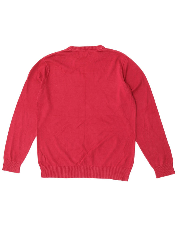 Crew Clothing Mens Crew Neck Jumper Sweater Medium Pink Cotton