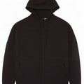 Maglione con cappuccio e zip Adidas da uomo grigio medio chiazzato