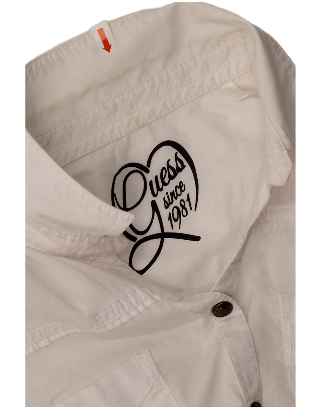 Camicia Guess Bambina 11-12 Anni Cotone Bianca