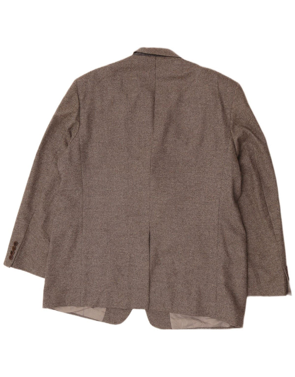 Giacca blazer a 3 bottoni da uomo Marks & Spencer UK 46 XL lana grigia