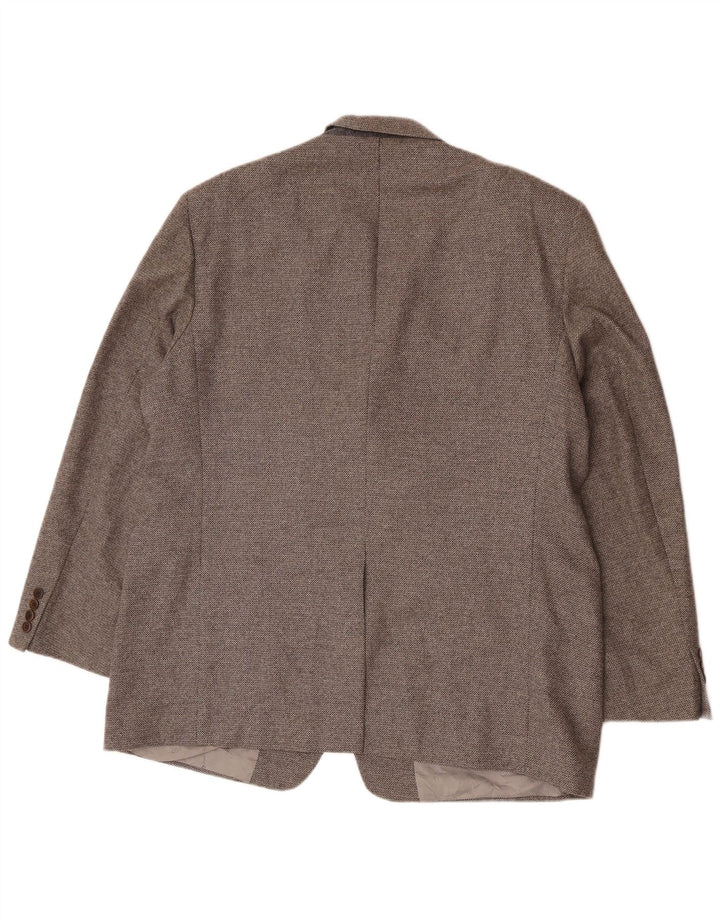 Giacca blazer a 3 bottoni da uomo Marks & Spencer UK 46 XL lana grigia