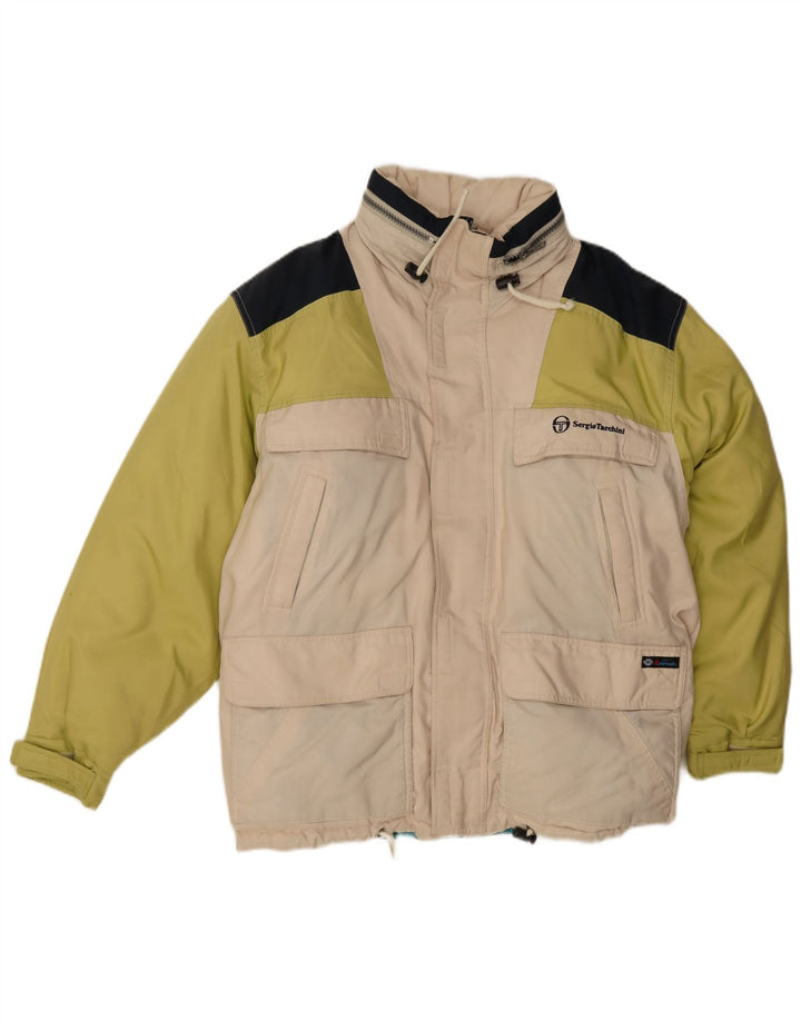 Giacca imbottita da uomo Sergio Tacchini UK 38 Medium Off White Colourblock