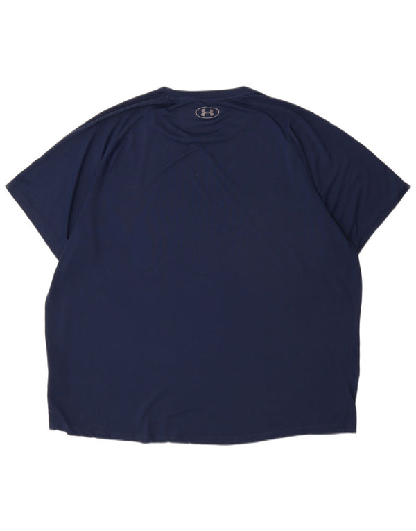 Maglietta da uomo Under Armour Top 2XL poliestere blu navy