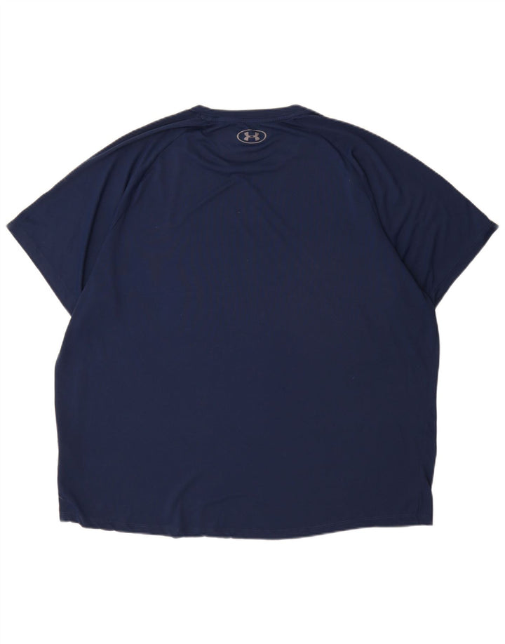 Maglietta da uomo Under Armour Top 2XL poliestere blu navy
