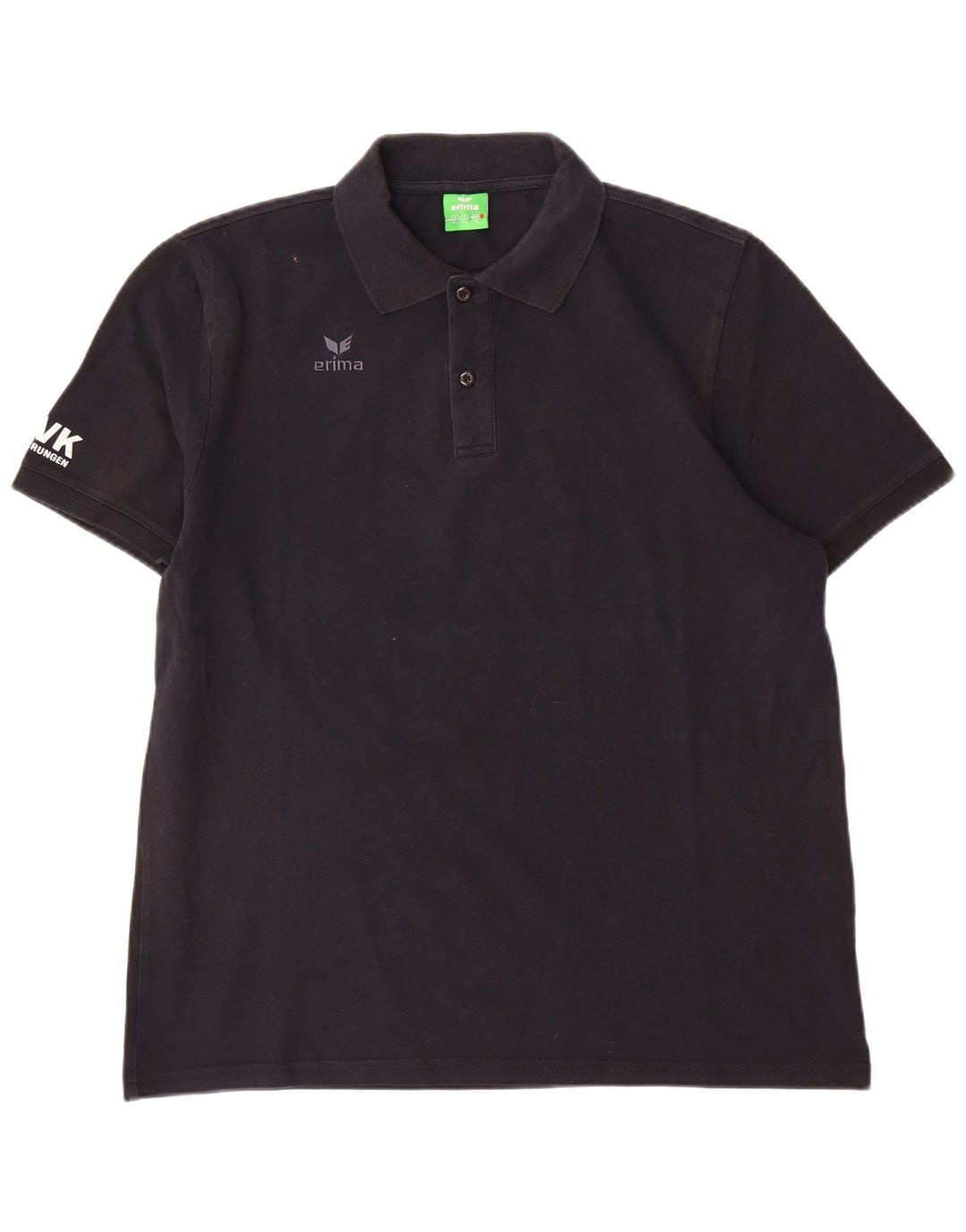 Polo grafica da uomo Erima XL in cotone nero