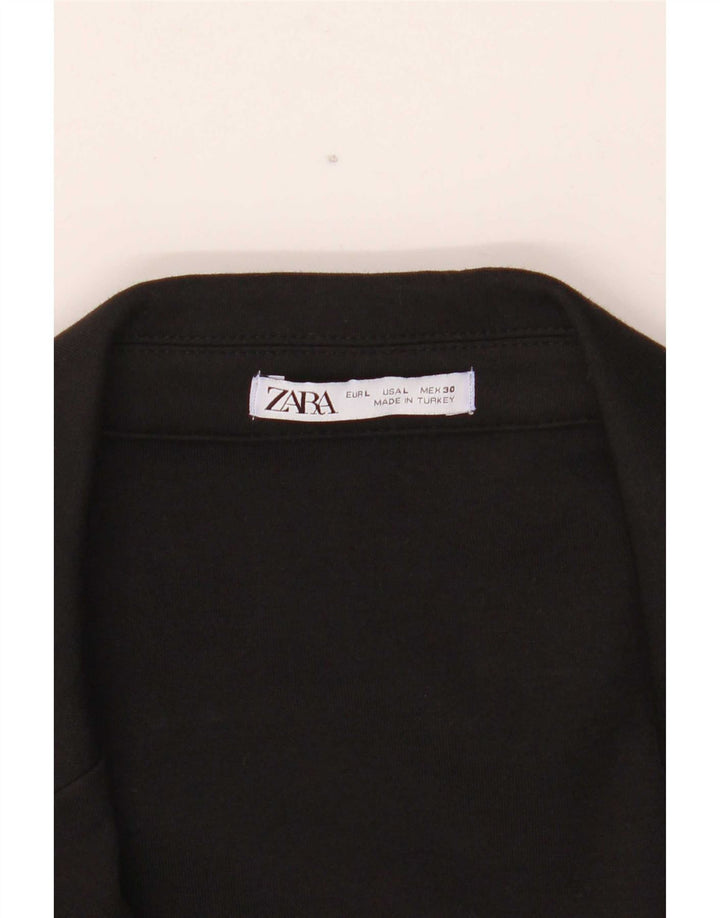 Giacca blazer a 2 bottoni da donna Zara UK 16 grande nera