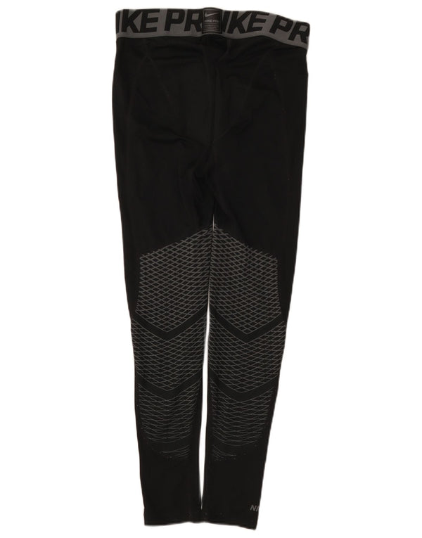 Leggings grafici Nike da uomo, poliestere color block medio nero