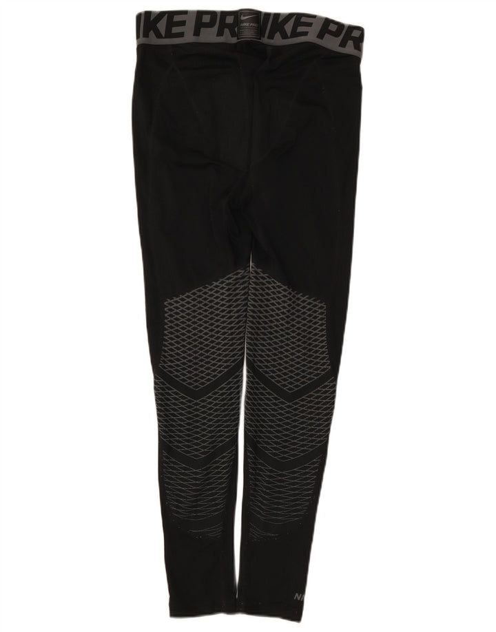 Leggings grafici Nike da uomo, poliestere color block medio nero