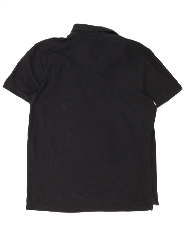 Polo da uomo Nautica grande in cotone color block nero