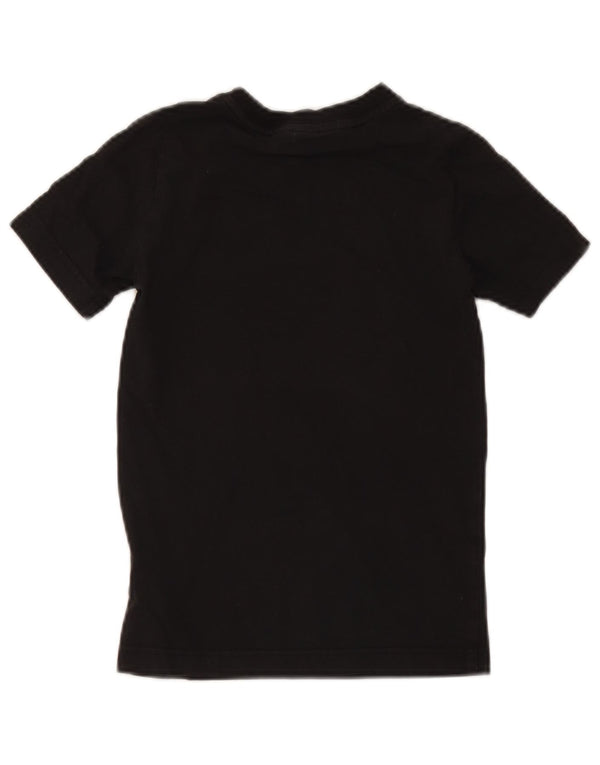 T-shirt grafica da ragazzo Adidas Top 7-8 anni in cotone nero