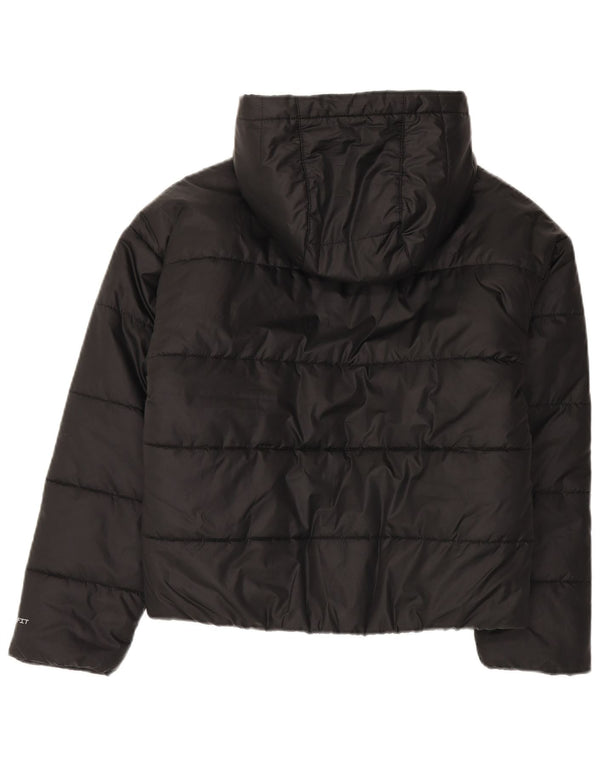 Giacca imbottita con cappuccio Nike Therma-Fit da uomo UK 34 XS poliestere nero