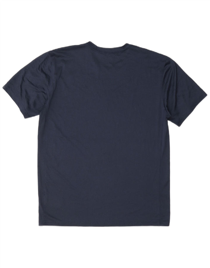 T-shirt Nike Dri Fit da uomo, taglia grande, in poliestere blu navy