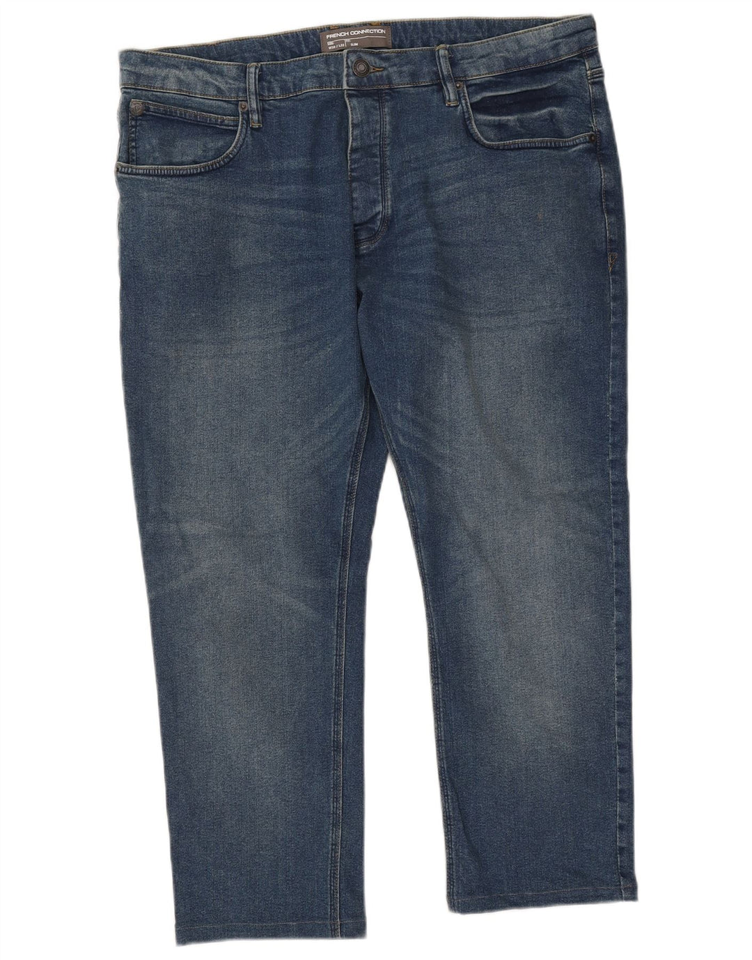 Jeans slim da uomo French Connection W38 L25 cotone blu