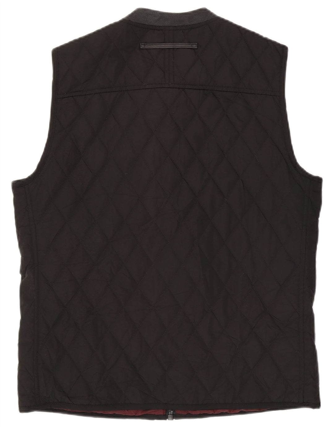 Gilet trapuntato da uomo Zara UK 40 grande poliestere nero