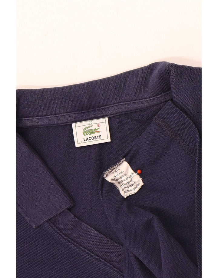 Polo senza maniche da donna Lacoste taglia 40 media cotone blu navy