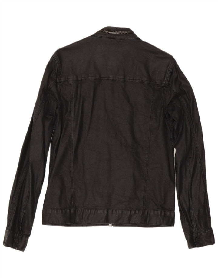 Giacca di jeans da uomo Superdry UK 36 piccola cotone nero