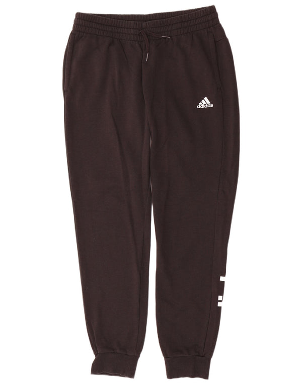 Pantaloni da tuta con grafica Adidas da donna Joggers UK 12/14 Medio Nero