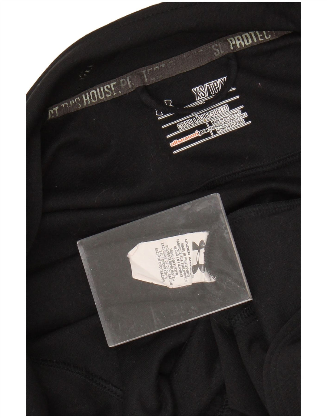 Giacca da tuta grafica da uomo Under Armour XS nera in poliestere