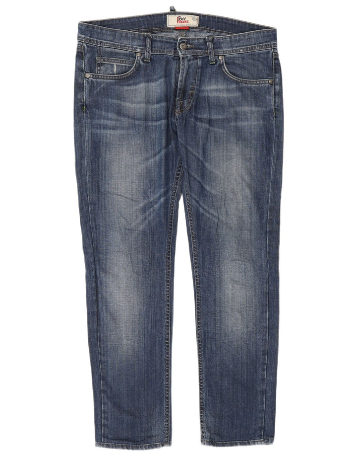 Jeans slim da donna Roy Rogers W32 L28 cotone blu