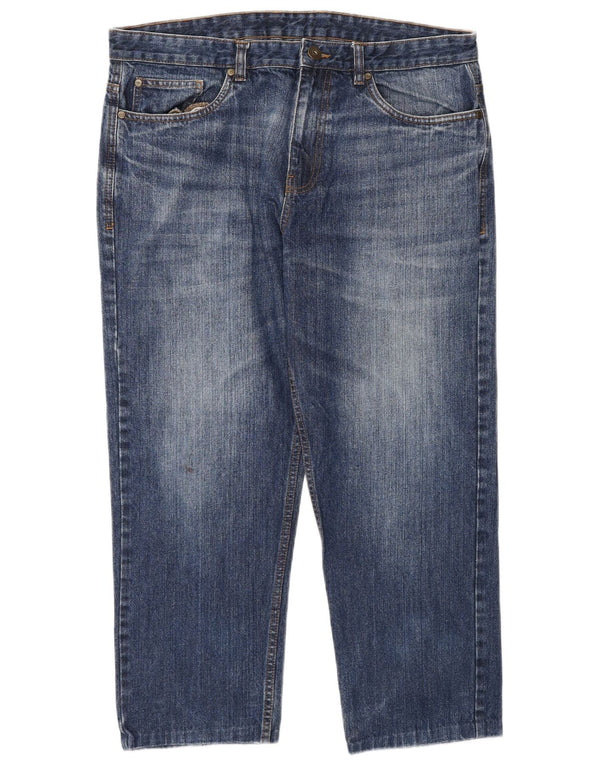 Jeans corti da uomo James Pringle W36 L25 cotone blu