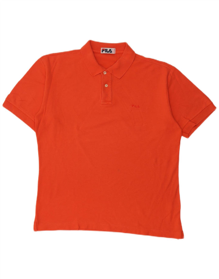 Polo da uomo Fila IT 50 arancione medio
