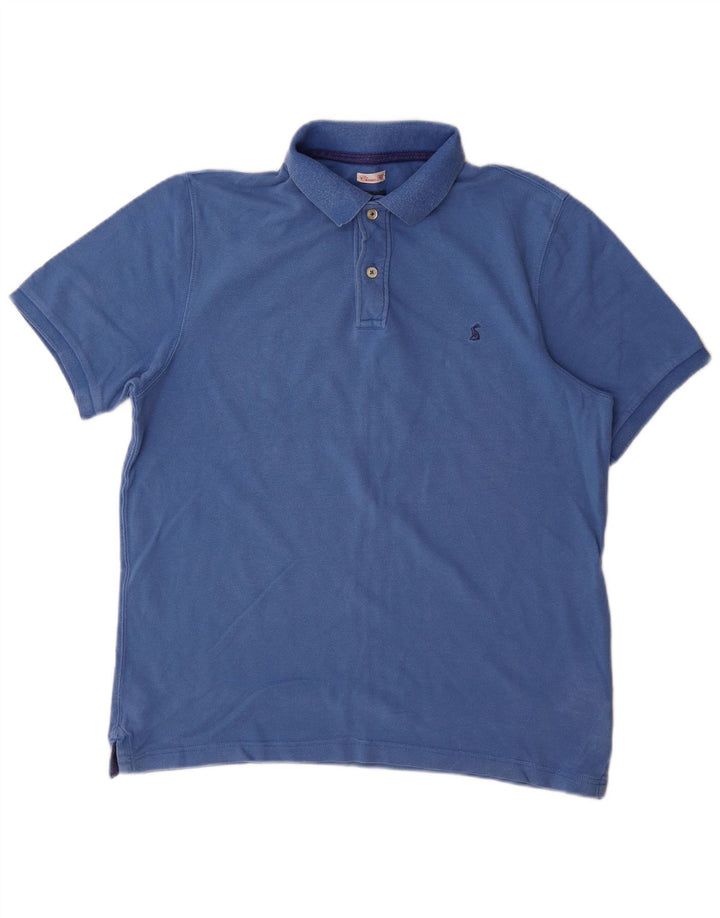 Polo Joules da uomo vestibilità classica, taglia grande, in cotone blu