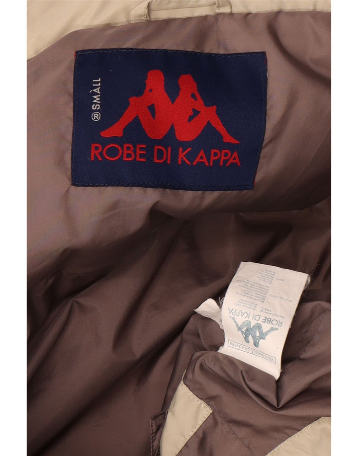 Giacca imbottita ampia con cappuccio da uomo Kappa UK 36 Small Beige Poliestere