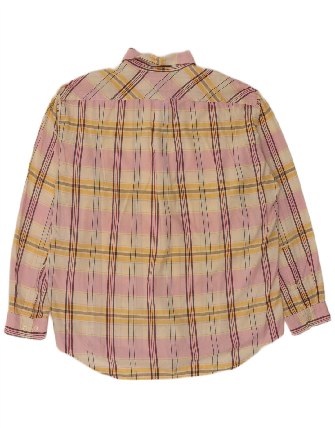 Camicia da uomo Marlboro Classics grande in cotone scozzese multicolore