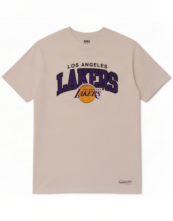 Mitchell & Ness T-shirt grafica da uomo dei Los Angeles Lakers Large Bianca