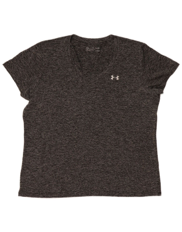 Maglietta Under Armour da uomo Heat Gear 2XL grigia chiazzata