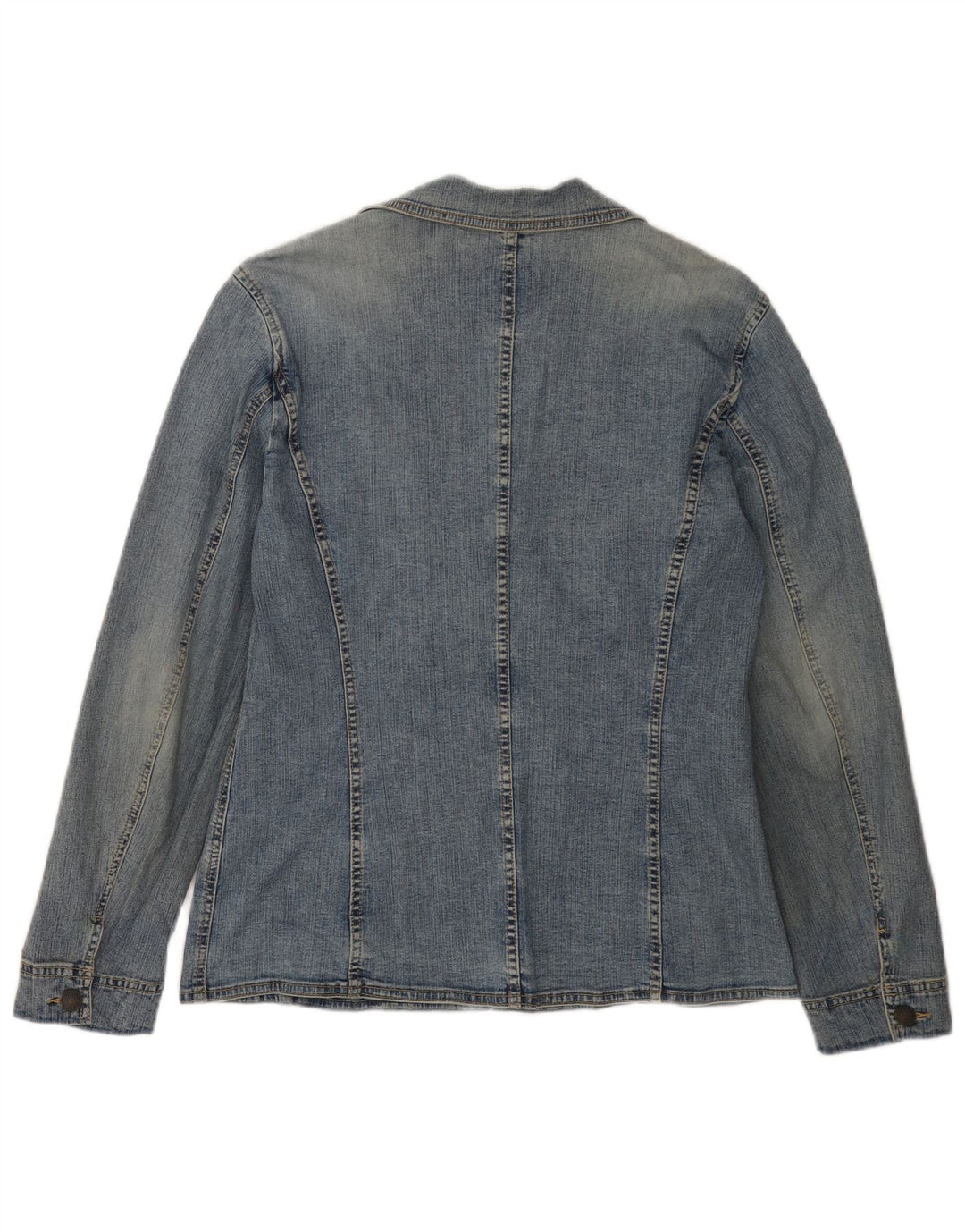Giacca blazer in denim a 2 bottoni da donna ESPRIT UK 16 grande cotone blu