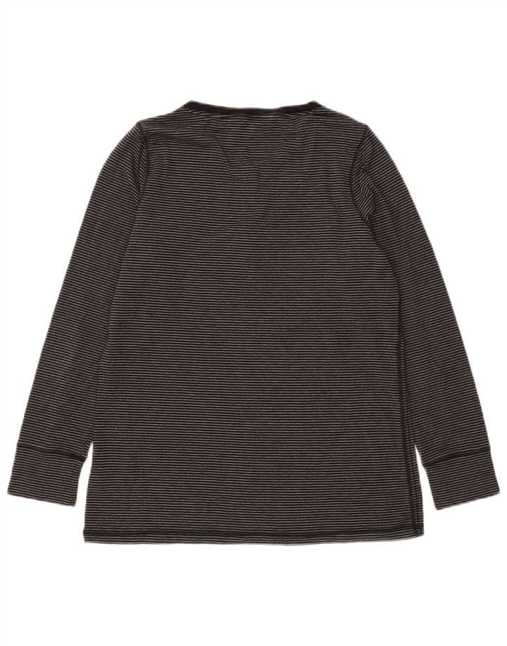 Marks & Spencer Top da donna a maniche lunghe UK 16 Acrilico a strisce grigie grandi