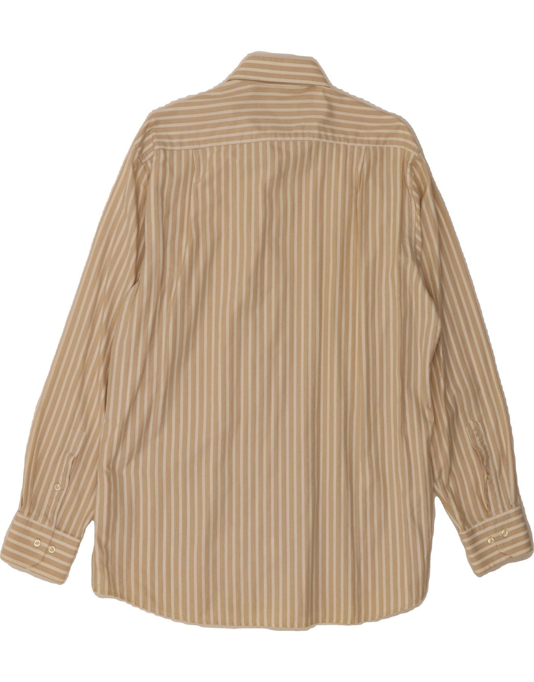 DANIEL HECHTER Mens Shirt Size 41 Large Beige Striped Vintage Daniel Hechter and Second-Hand Daniel Hechter from Messina Hembry 
