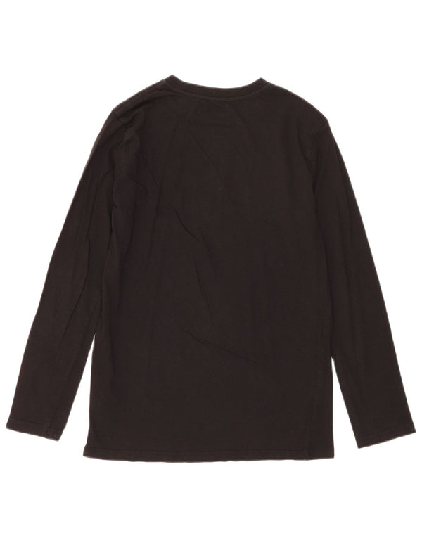 Puma Maglietta grafica da ragazzo a manica lunga 14-15 anni Large in cotone nero