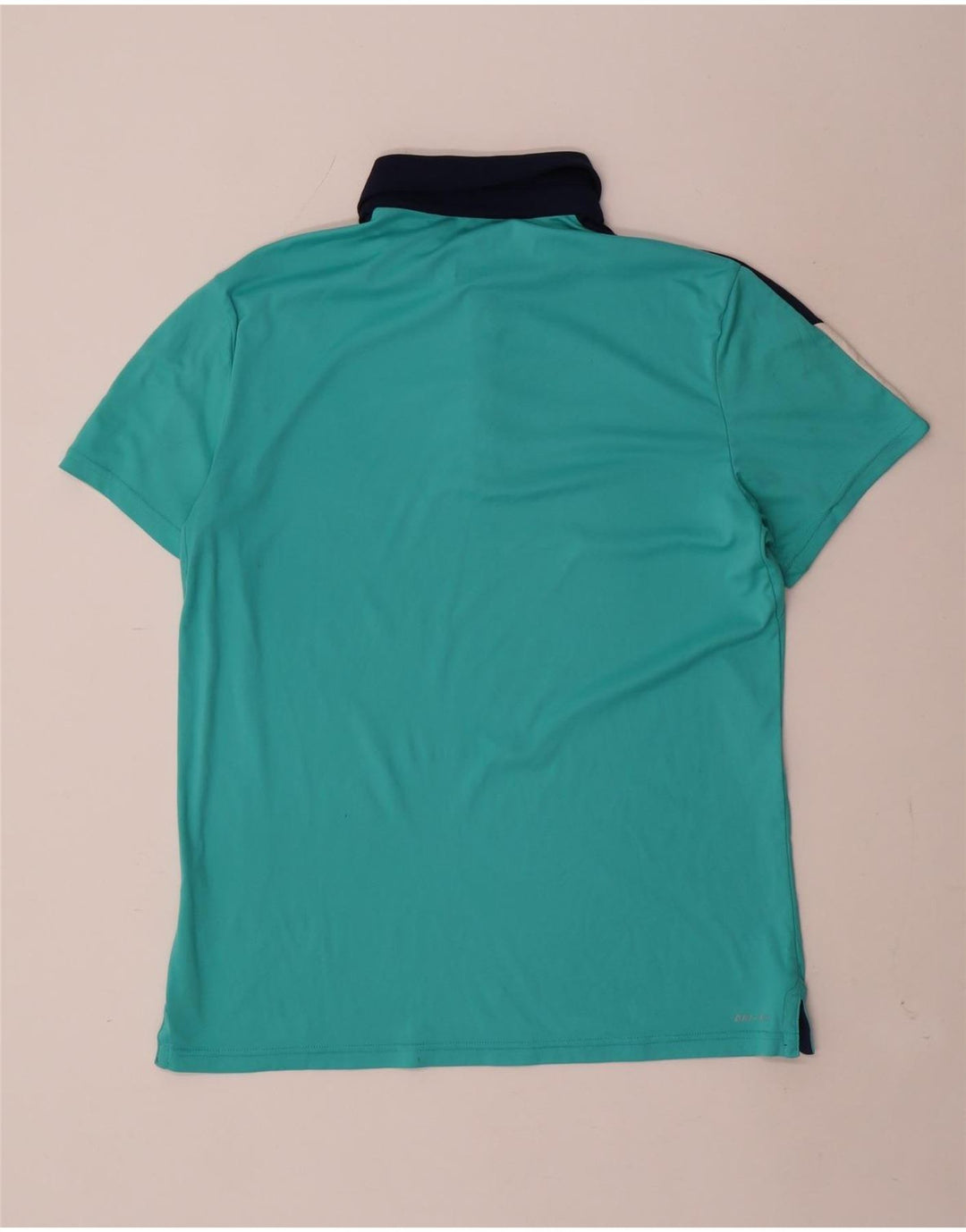 Polo da rugby NIKE Dri Fit da uomo, colore turchese medio