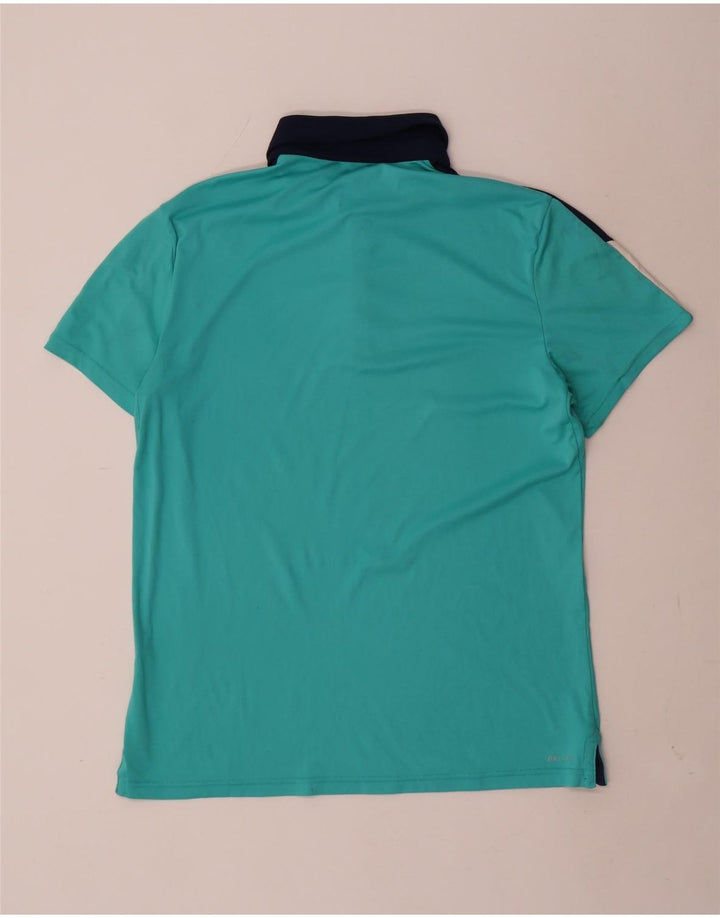 Polo da rugby NIKE Dri Fit da uomo, colore turchese medio