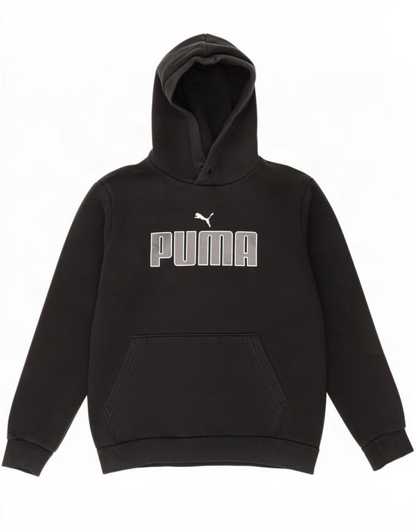 Felpa con cappuccio oversize grafica da donna Puma UK 10 piccola in cotone nero