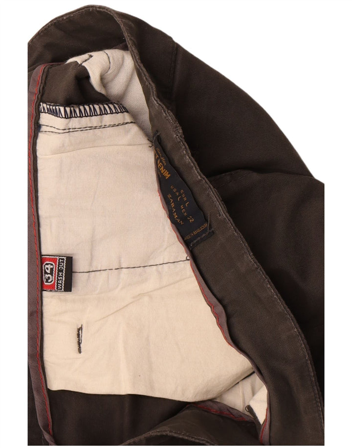 Pantaloni chino slim da uomo Zara grandi W32 L30 kaki