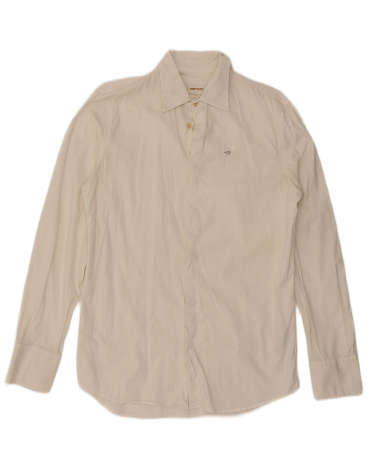Camicia da uomo Diesel Large in cotone bianco