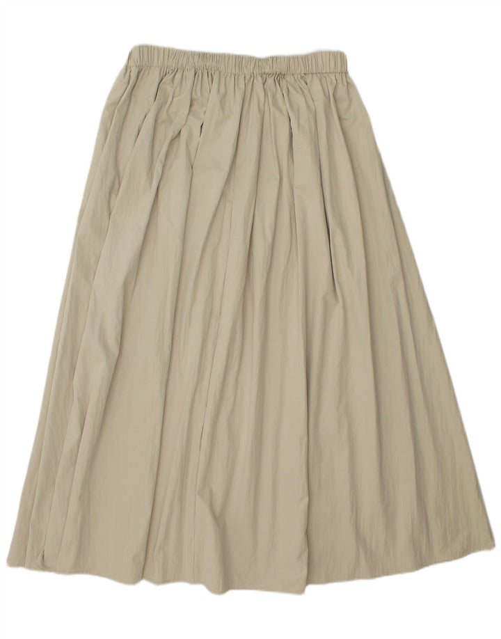 Gonna svasata da donna Zara piccola W26 poliestere beige